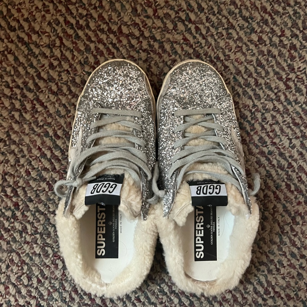Golden Goose Superstar Sabot Shearling Sneaker
